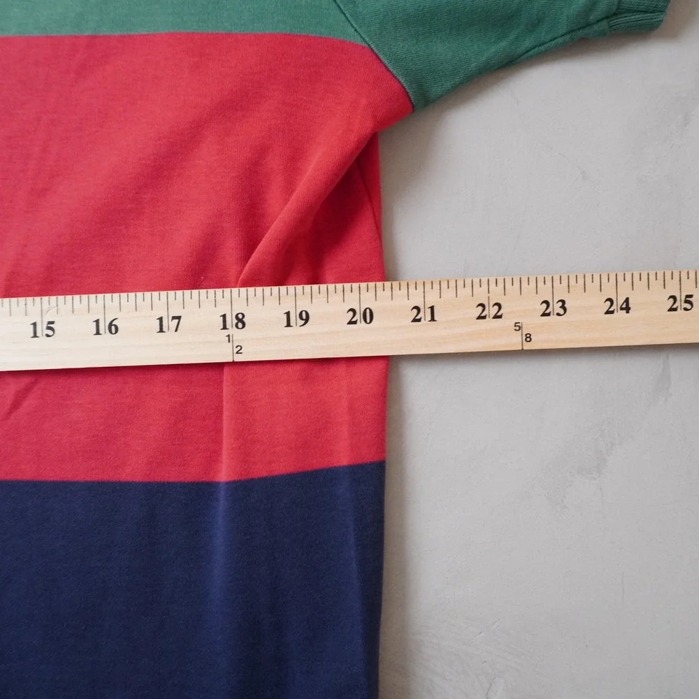 Vintage Ralph Lauren Polo Shirt Large Mens 90s Colorblock Green Red Navy USA